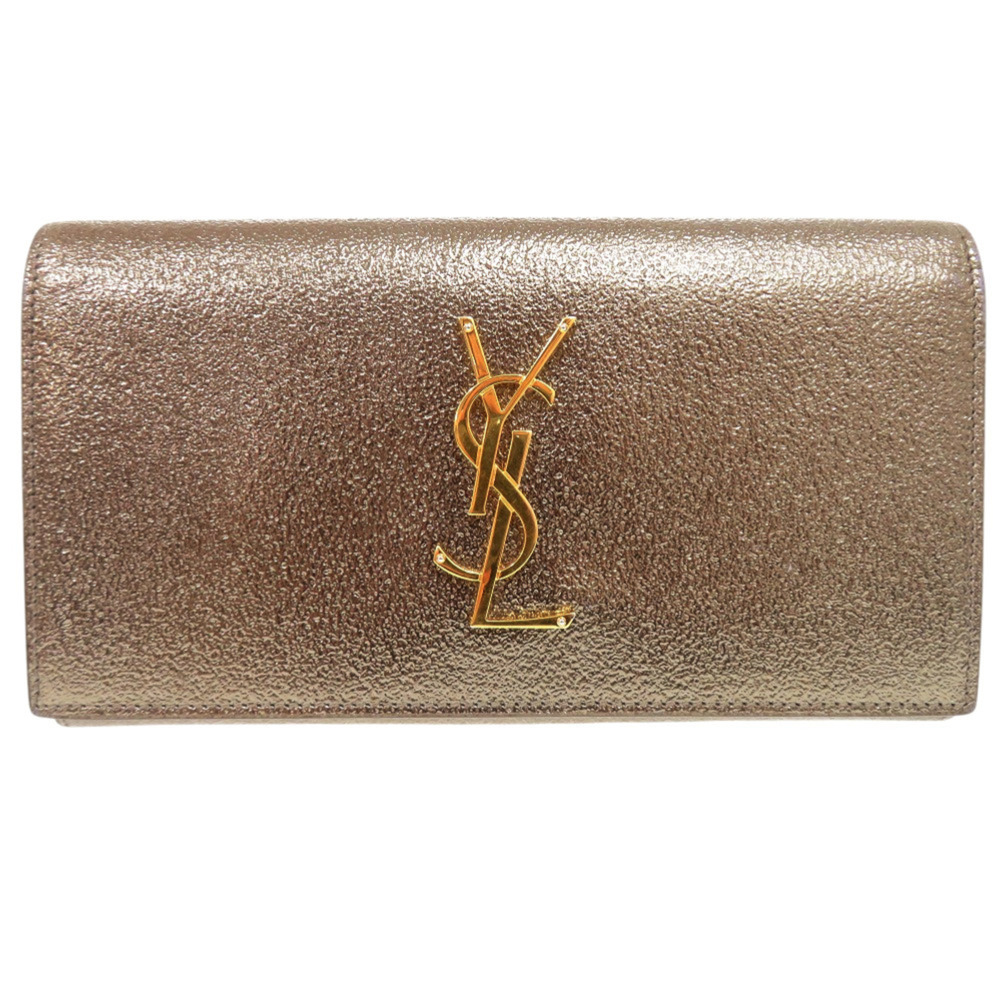 Yves Saint Laurent Excellent condition Saint Laurent Paris logo metallic long...